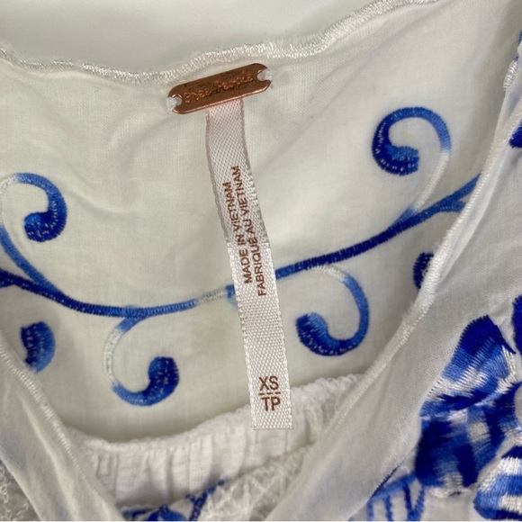 Free People bed of roses peasant blouse XS - Picture 8 of 8